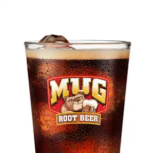 20oz Mug Root Beer bottle