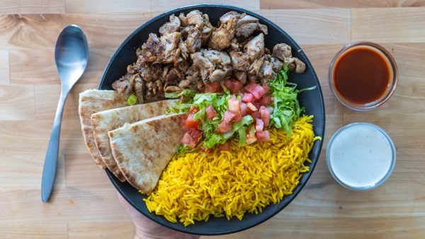 Lamb over rice